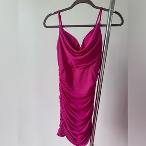 Hello Molly hot pink dress. Mesh material. Worn once